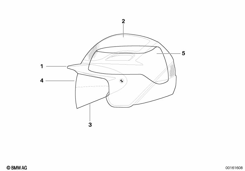 Kask "Air Flow" pojedyncze części - 2000